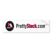 PrettyStuck.com-::LOGO::-Bumpersticker Bumper Sticker