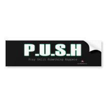 PrettyStuck.com-::PUSH:: Bumper Sticker