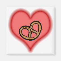 pretzel refrigerator magnets
