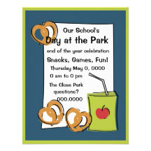 Pretzels and Apple Juice Personalized Announcements