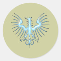 Preussen Adler Prussia Eagle Runder Sticker