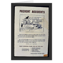 Prevent Accidents Greeting Cards