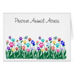 Prevent Animal Abuse blank card