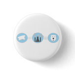 Prevent Global Warming Polar Bear Button!