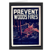 Prevent Woods Fires Greeting Card