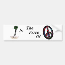 Price of Peace Bumper Stickers