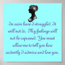 Pride and Prejudice, Mr. Darcy Print