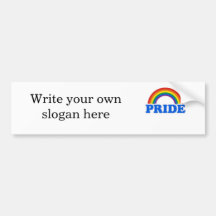 Pride Colours Bumper Sticker
