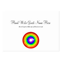 Pride - Place Cards Business Card Template