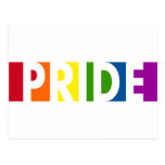 Pride Pop White Postcard