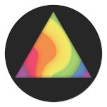 Pride Rainbow Triangle Swirl Sticker