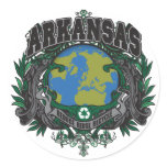 Pride Recycle Arkansas Round Sticker
