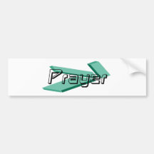 Prière moderne dominos vert bumper stickers
