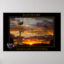 Prière pour un soldat tombé affiches