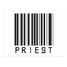 Priest Bar Code Post Cards