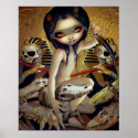 Priestess of Nyarlathotep ART PRINT egypt gothic