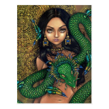 "Priestess of Quetzalcoatl" Postcard