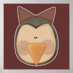 prim penguin head posters