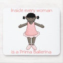 Prima Ballerina-African American mousepads