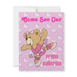 Prima Ballerina Bear Dance Recital invitations