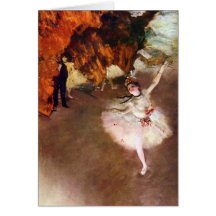 Prima Ballerina; Rosita Mauri, The Star by Degas Card