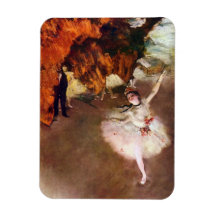 Prima Ballerina; Rosita Mauri, The Star by Degas Rectangle Magnet