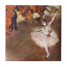 Prima Ballerina; Rosita Mauri, The Star by Degas Ceramic Tile
