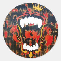 Primal Exploitation Round Sticker