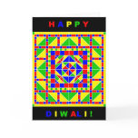 Primary Colors Rangoli Diwali Card