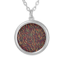 primary colour swirls necklace