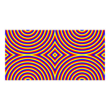 Primary Colours. Bright and Colourful Spirals. Custom Photo Card