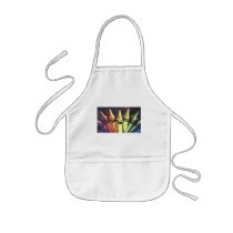 "Primary Reasoning" Watercolor Crayon Art Aprons