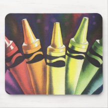"Primary Reasoning" Watercolor Crayon Art Mousepads