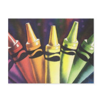 "Primary Reasoning" Watercolor Crayon Art