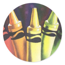 "Primary Reasoning" Watercolor Crayon Art