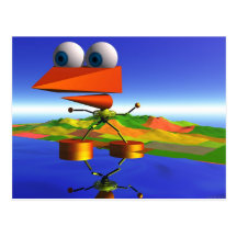 Primative Bird Postcard