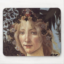 Primavera (detail - Flora, Goddess of Spring) Mousepads