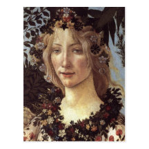 Primavera (detail - Flora, Goddess of Spring) Post Cards