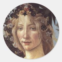 Primavera (detail - Flora, Goddess of Spring) Sticker