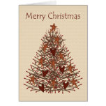 Primitive Christmas Tree Card