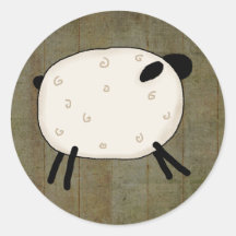 Primitive country sticker