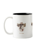 Primitive Snowman, Let it Snow Coffee Mug