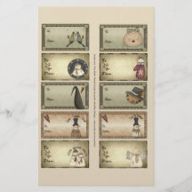 Primitive Things Gift Tags on a Sheet - D1 Flyer
