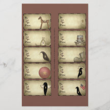 Primitive Things Gift Tags on a Sheet - D3 Flyers