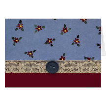 Primitive Thinking Of You Card (Large Print)