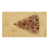 Primitive Tree Hang Tag Business Card
