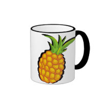 primitive vivid pineapple mugs