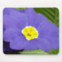 Primrose Painted Blue Mouse Pads