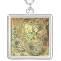 Primroses and Birds' Nests necklaces