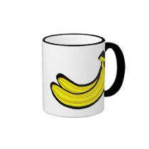 primrtive vivid  bananas mugs
